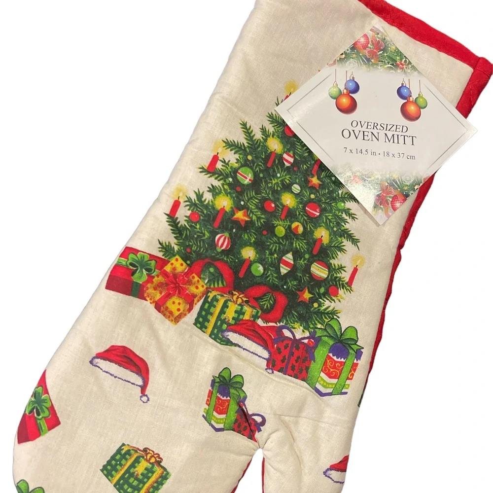 🎄🎄2~Oven Mitts Christmas Tree Ornaments 7” x 14.5” (18 x 36 cm)🎄🎄